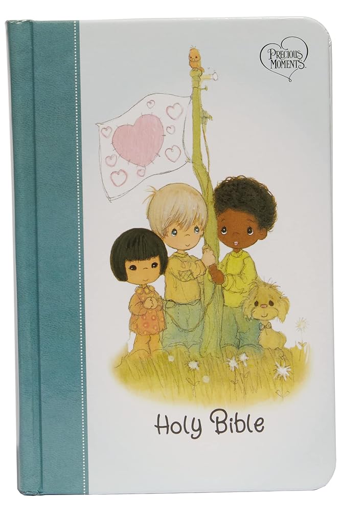 NKJV, Precious Moments Small Hands Bible, Hardcover, Teal, Comfort Print: Holy Bible, New King James Version cover image