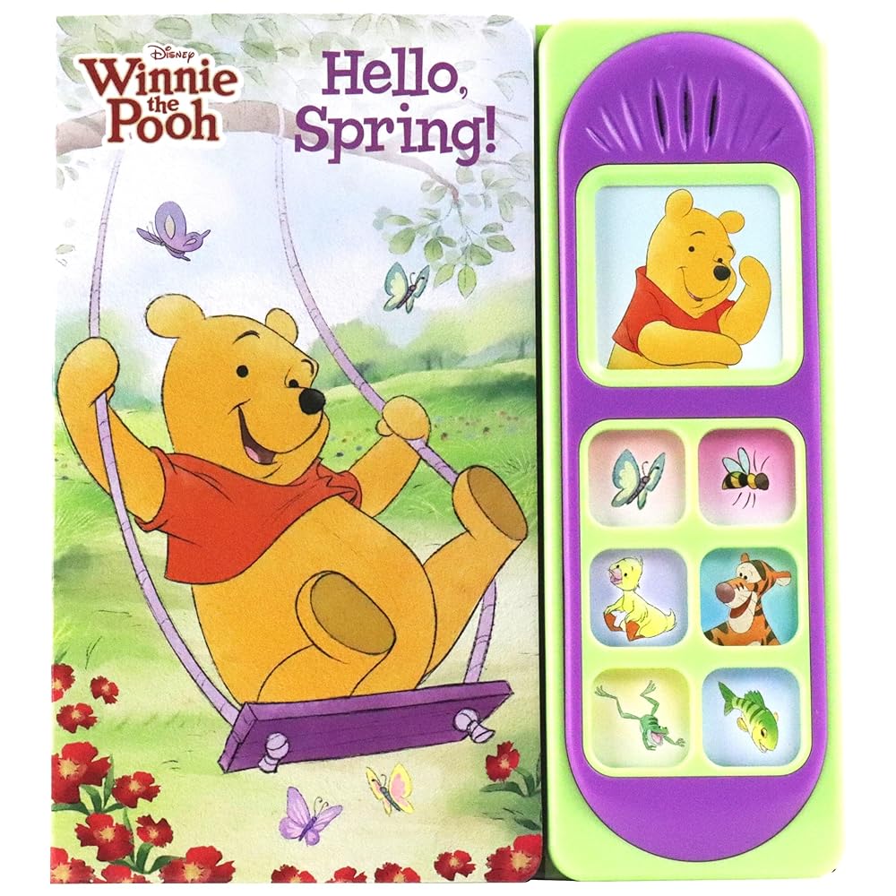 Disney Winnie the Pooh - Hello, Spring! 7-Button Sound Book - PI Kids cover image