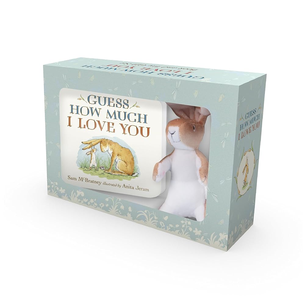 Guess How Much I Love You: Deluxe Book and Toy Gift Set: (Adorable Baby Shower Gift Set - Classic Board Book About Loving Right Up to the Moon and Back with Plush, Stuffed Bunny Rabbit & Box) cover image