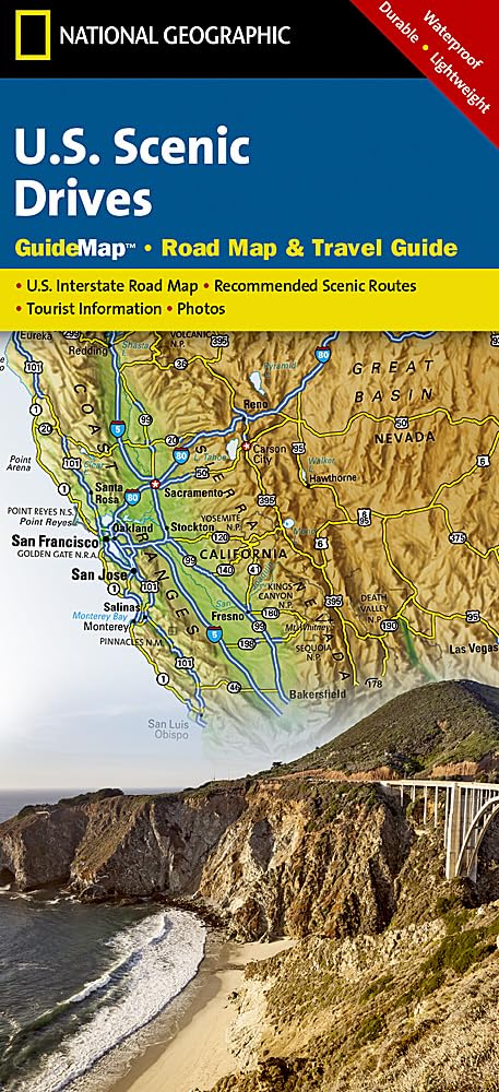 U.S. Scenic Drives Map (National Geographic Guide Map) cover image