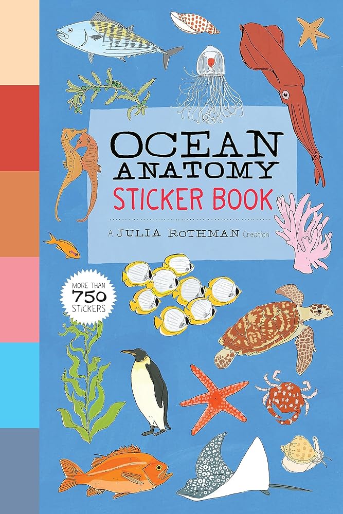 Ocean Anatomy Sticker Book: A Julia Rothman Creation; More than 750 Stickers cover image