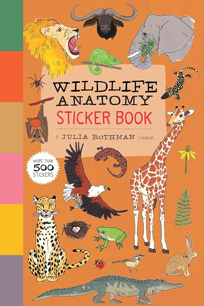 Wildlife Anatomy Sticker Book: A Julia Rothman Creation: More than 500 Stickers cover image