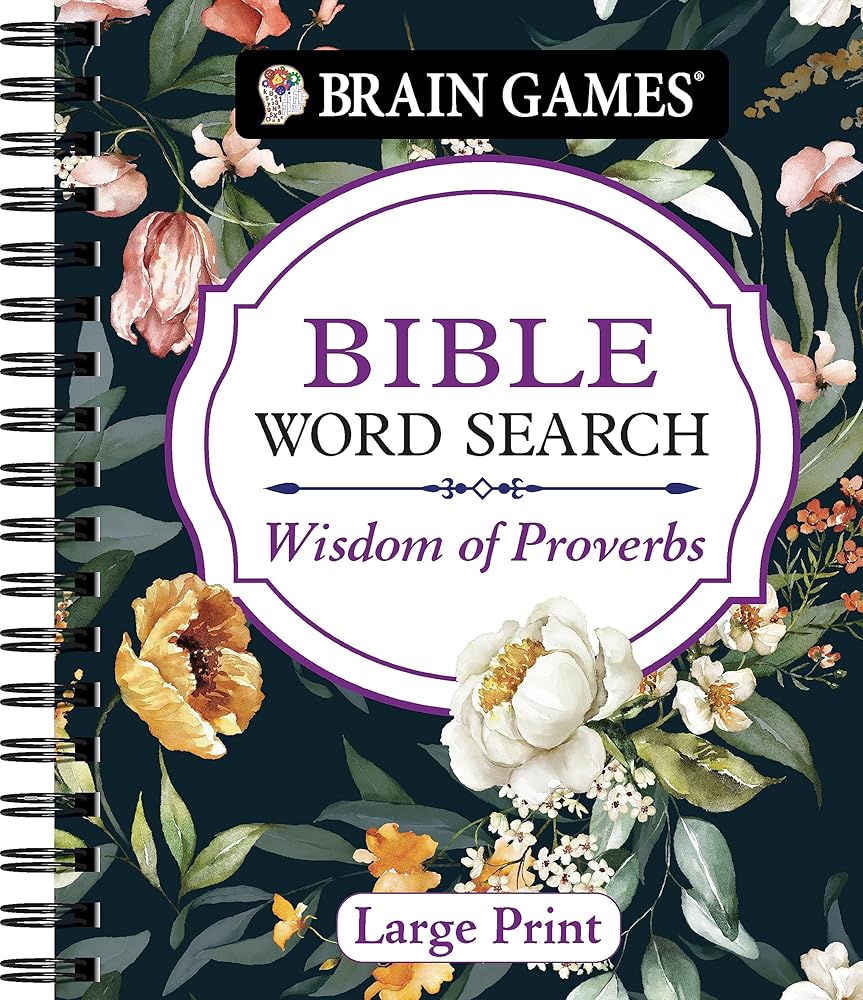 Brain Games - Bible Word Search: Wisdom of Proverbs Large Print cover image