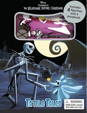 Disney Nightmare Before Christmas Tattle Tales - Activity Books for kids, 12-page storybook, 4 figurines cover image