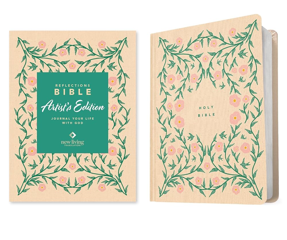 NLT Reflections Bible, Artist’s Edition (Hardcover Cloth): Journaling Your Life with God cover image