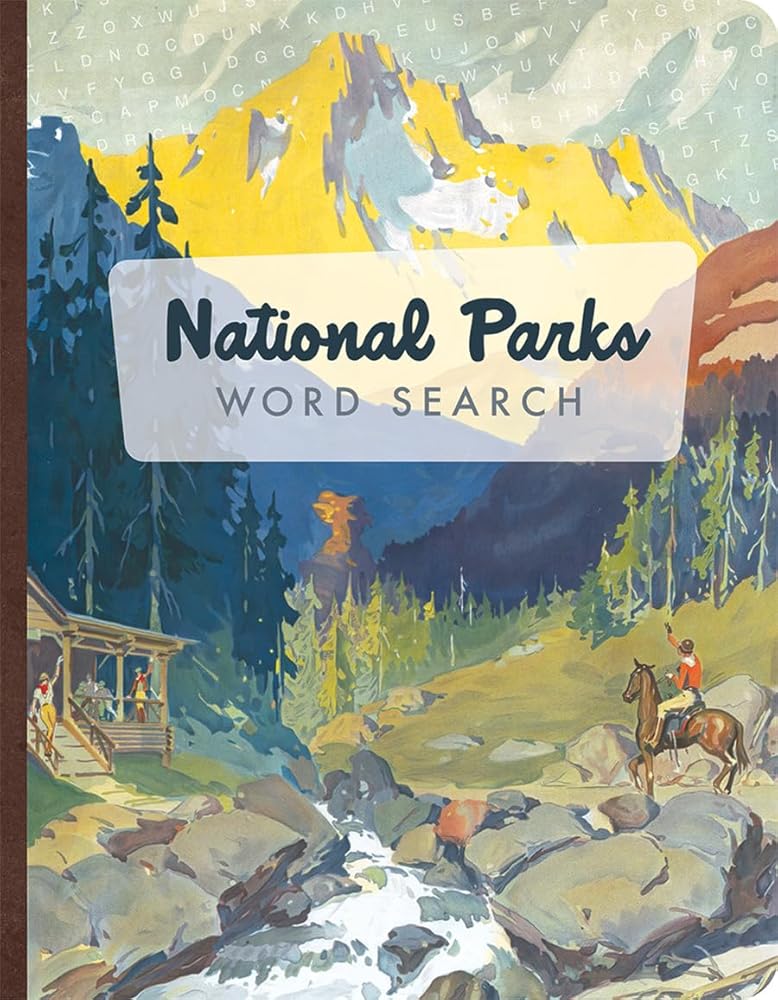 Pocket Puzzle Word Search: National Park Word Puzzles, Word Searches for Adults; Small Travel Sized (Brain Busters) cover image