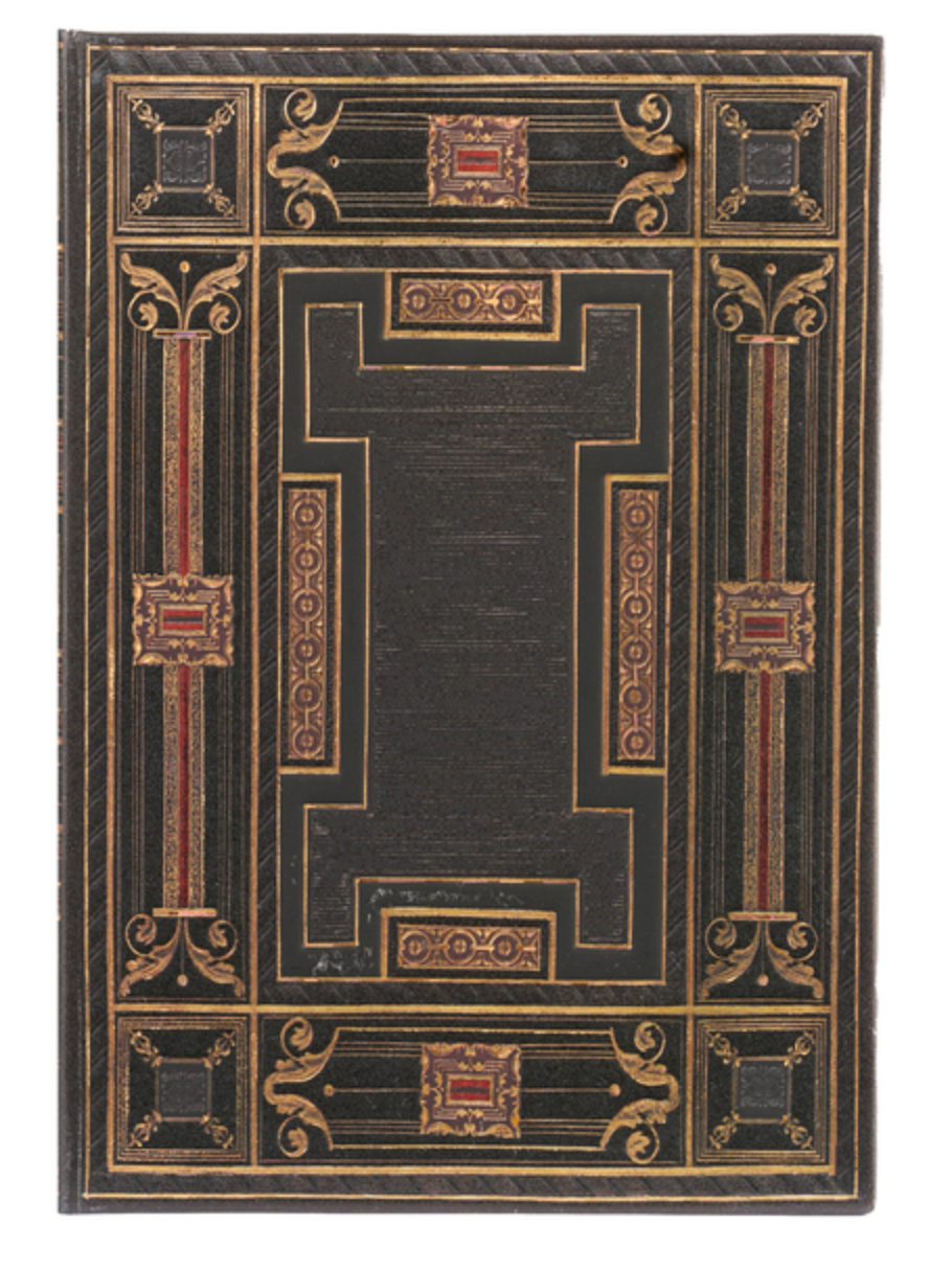 Paperblanks Onyx Asterales Hardcover Journal MIDI Lined Elastic Band Closure