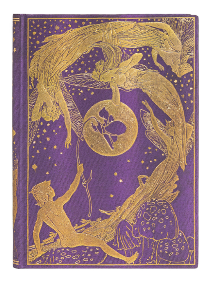 Paperblanks Violet Fairy Lang's Fairy Books Hardcover MIDI Lined Elastic Band Closure