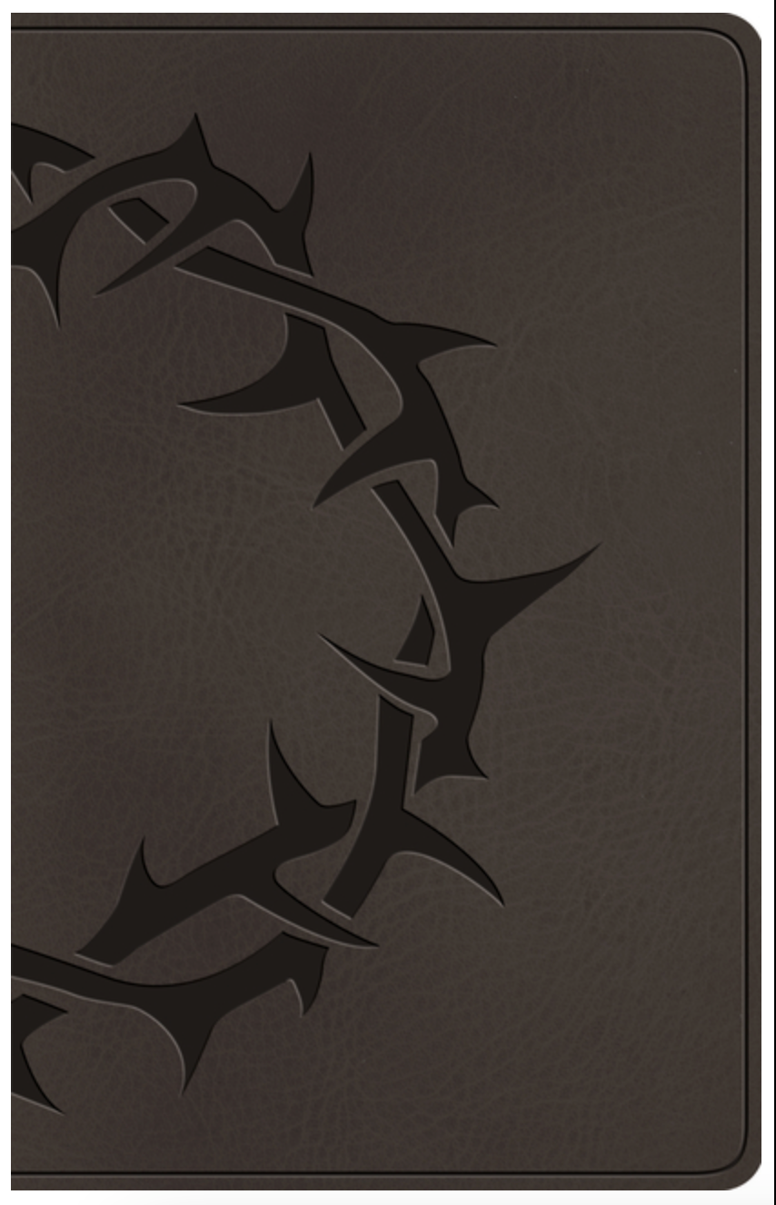ESV Premium Gift Bible (Trutone, Charcoal, Crown Design)