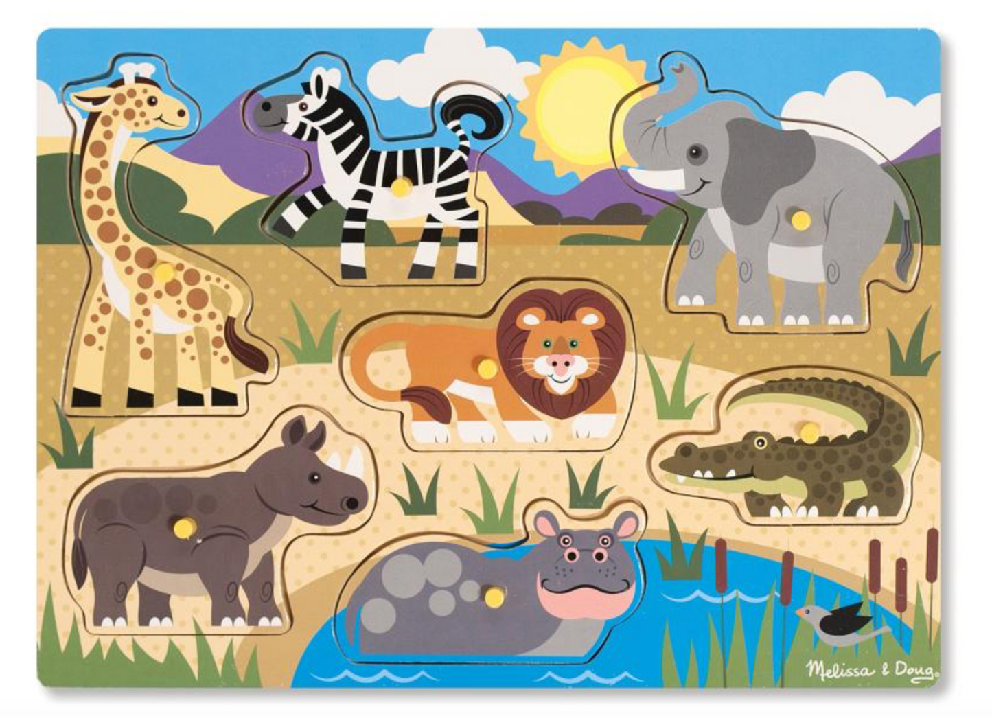 Melissa & Doug Peg Puzzle Safari