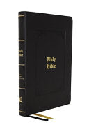 KJV, Large Print Center-Column Reference Bible, Leathersoft, Black, Red Letter, Comfort Print