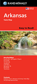 Rand McNally Easy to Read: Arkansas State Map