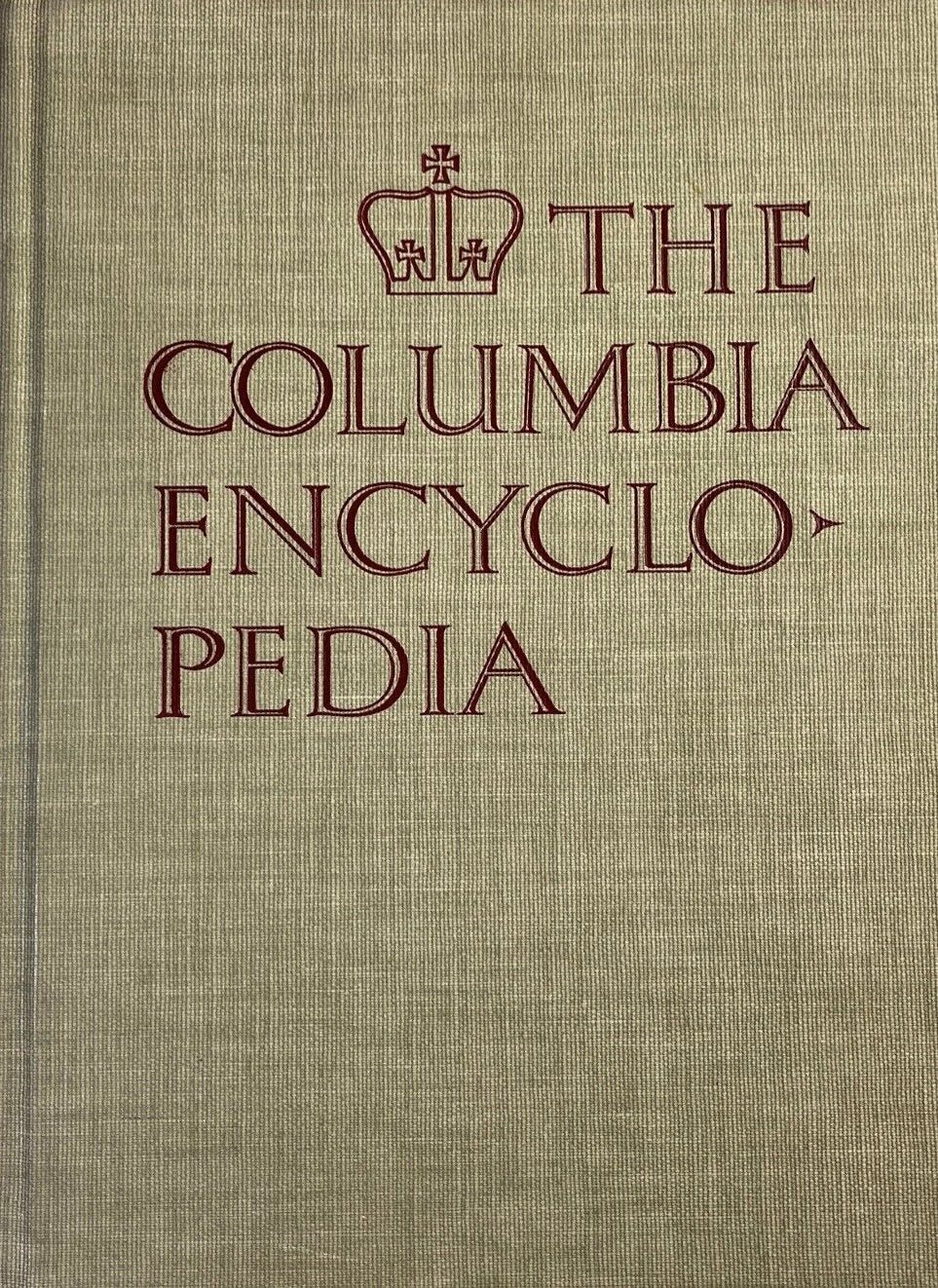The Columbia Encyclopedia - Third Edition, 1963