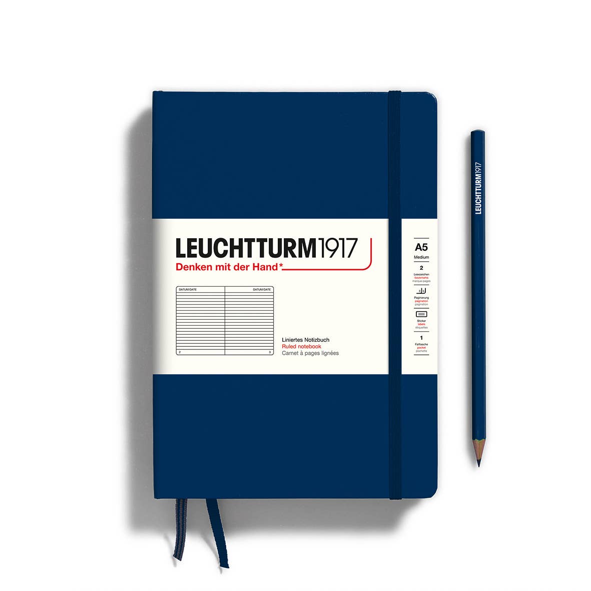 Notebooks - Medium (A5): Dotted / Hardcover / Rising Sun