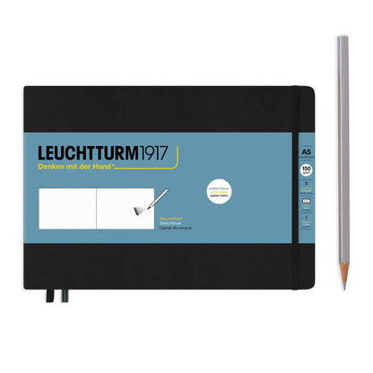 Sketchbooks - 150g/m² Paper Plain: Black / Medium Landscape
