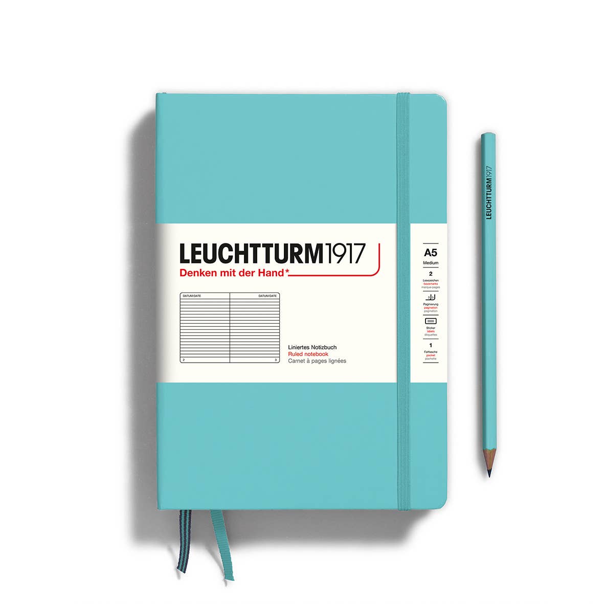 Notebooks - Medium (A5): Dotted / Hardcover / Rising Sun