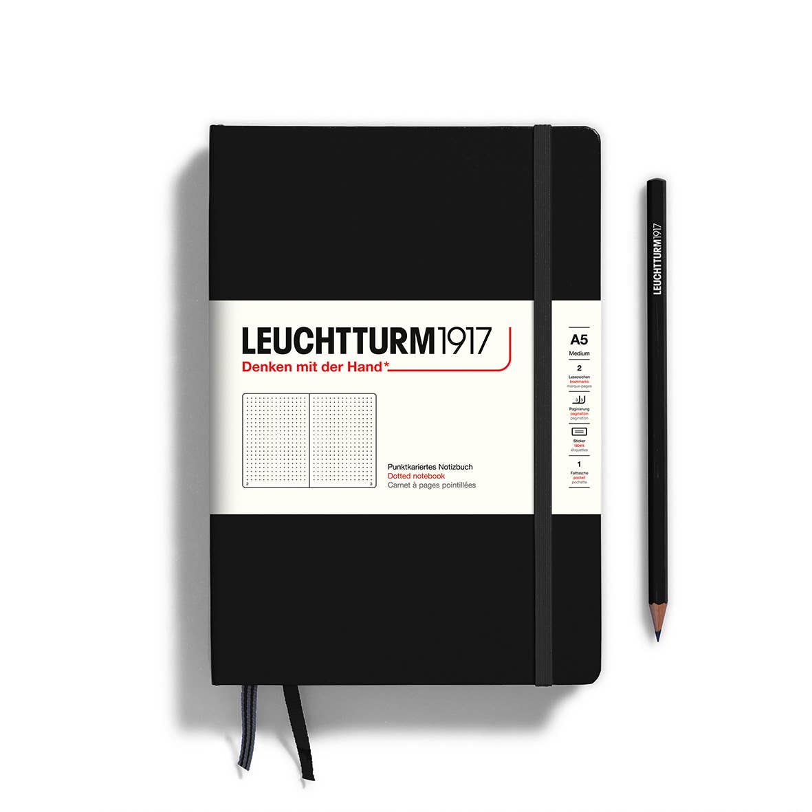 Notebooks - Medium (A5): Port red / Hardcover / Squared