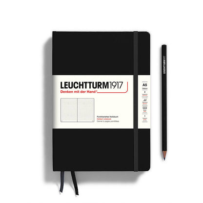 Notebooks - Medium (A5): Black / Hardcover / Plain