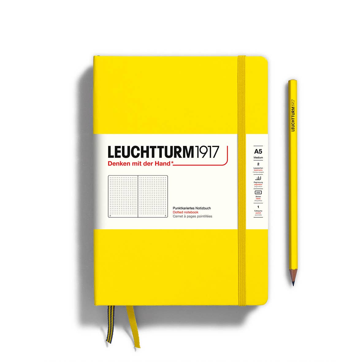 Notebooks - Medium (A5): Dotted / Hardcover / Rising Sun