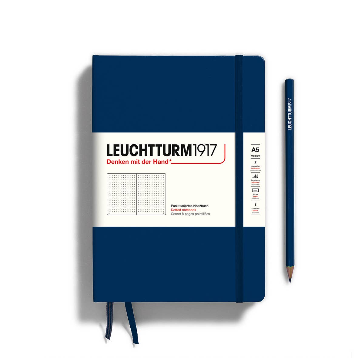 Notebooks - Medium (A5): Dotted / Hardcover / Rising Sun