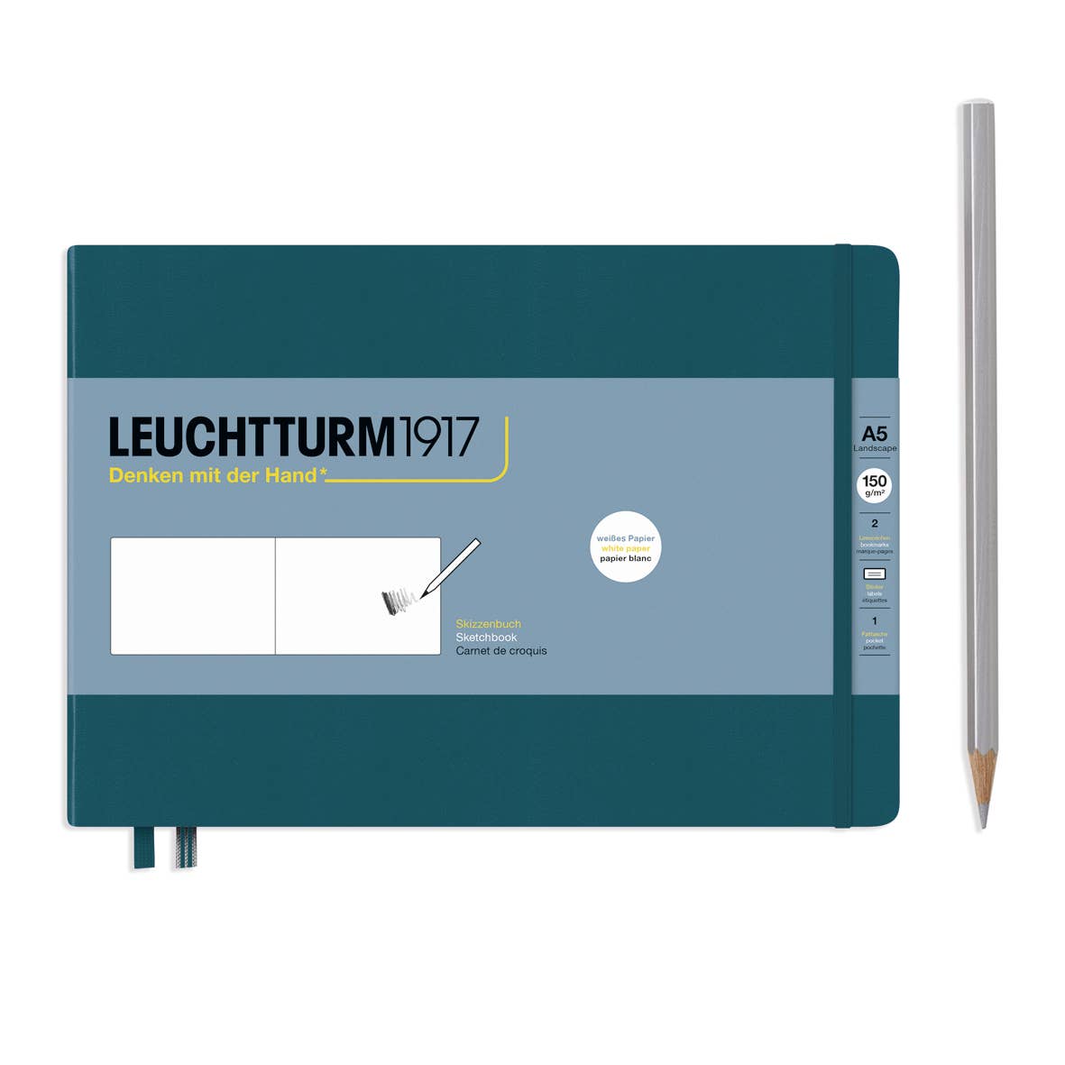 Sketchbooks - 150g/m² Paper Plain: Black / Medium Landscape