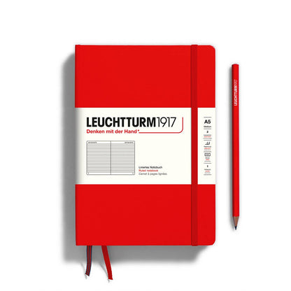 Notebooks - Medium (A5): Black / Hardcover / Plain