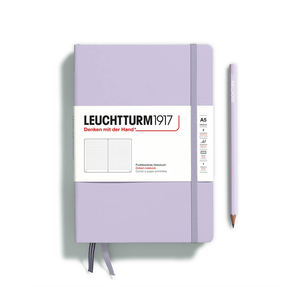 Notebooks - Medium (A5): Dotted / Hardcover / Rising Sun