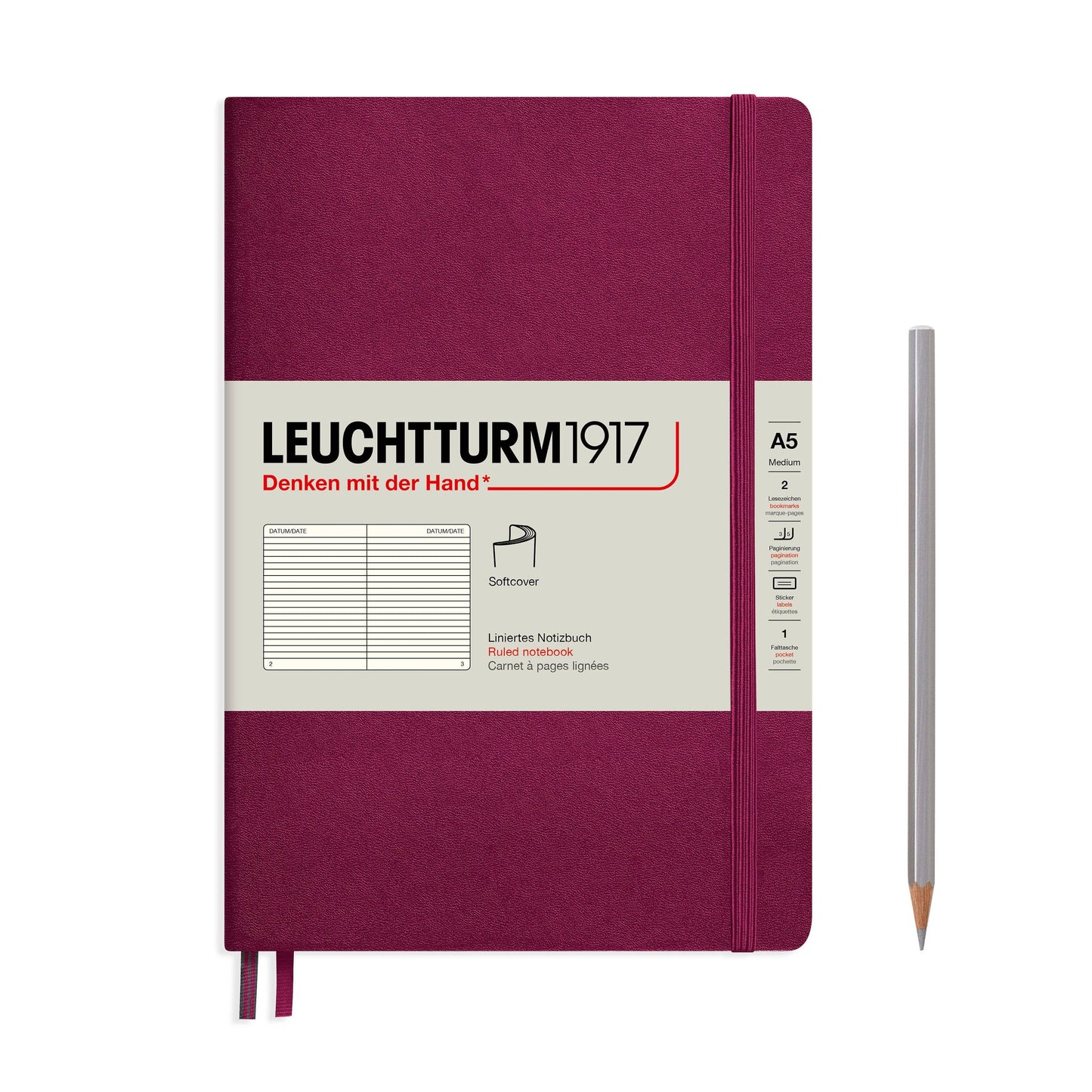 Notebooks - Medium (A5): Dotted / Hardcover / Rising Sun