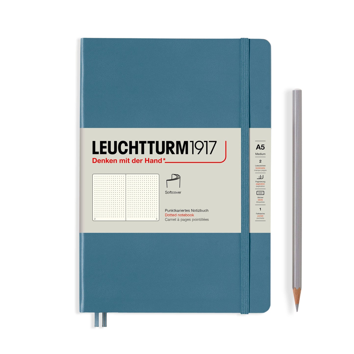Notebooks - Medium (A5): Dotted / Hardcover / Rising Sun