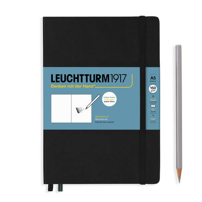 Sketchbooks - 150g/m² Paper Plain: Black / Medium Landscape