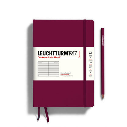 Notebooks - Medium (A5): Black / Hardcover / Plain
