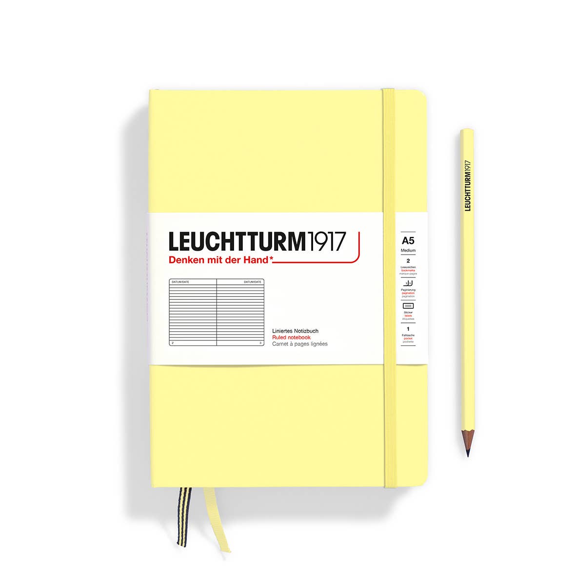 Notebooks - Medium (A5): Dotted / Hardcover / Rising Sun
