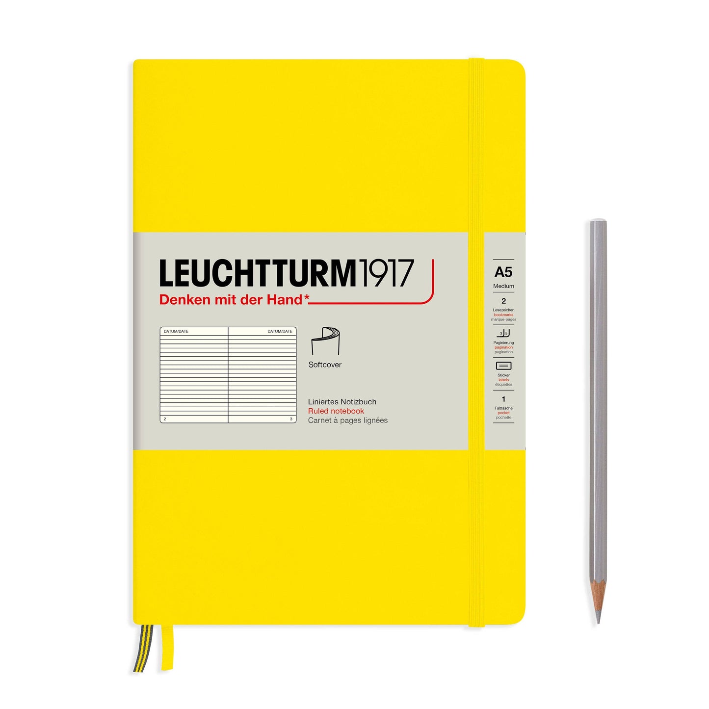 Notebooks - Medium (A5): Dotted / Hardcover / Rising Sun