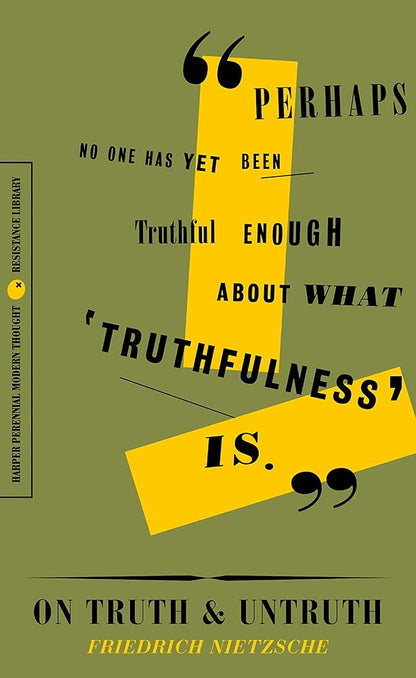 On Truth and Untruth: Selected Writings (The Resistance Library) cover image