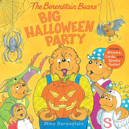 The Berenstain Bears’ Big Halloween Party: Includes Stickers, Cards, and a Spooky Poster! cover image