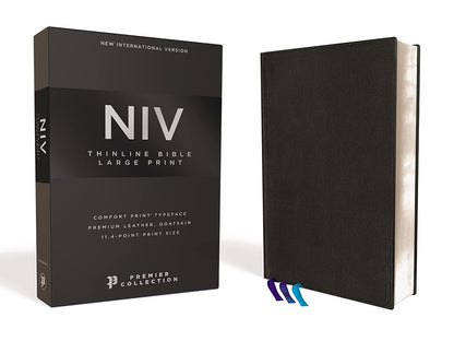 NIV Thinline Bible Premier Collection [Large Print, Black] cover image