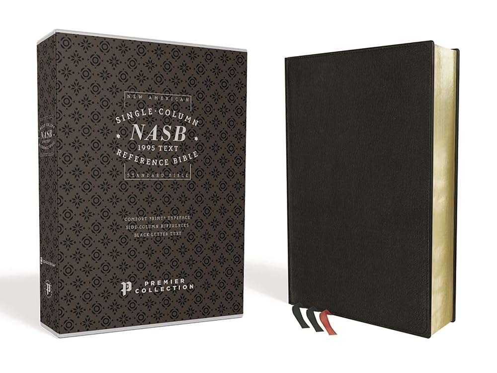 NASB Single-Column Reference Bible [Black] cover image