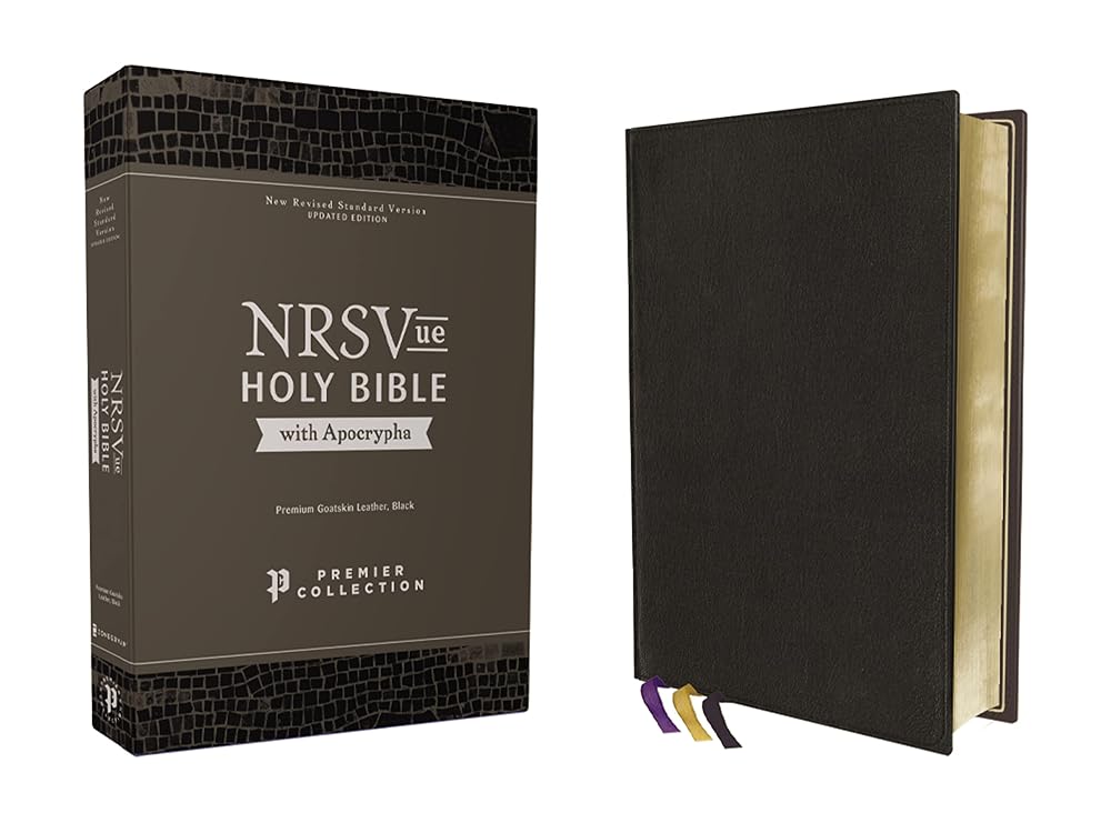NRSVue Holy Bible with Apocrypha Premier Collection, Art Gilded Edges, Comfort Print [Black] cover image