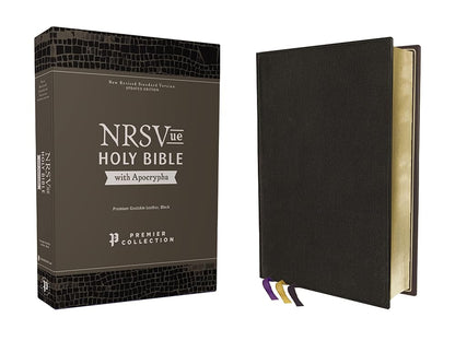 NRSVue Holy Bible with Apocrypha Premier Collection, Art Gilded Edges, Comfort Print [Black] cover image