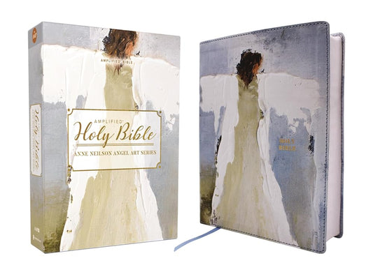 Amplified Holy Bible, Anne Neilson Angel Art Series, Leathersoft, Blue cover image