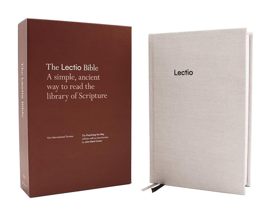 NIV Lectio Bible: A simple, ancient way to read the library of Scripture, Cloth over Board: The Practicing the Way edition with an introduction by John Mark Comer cover image