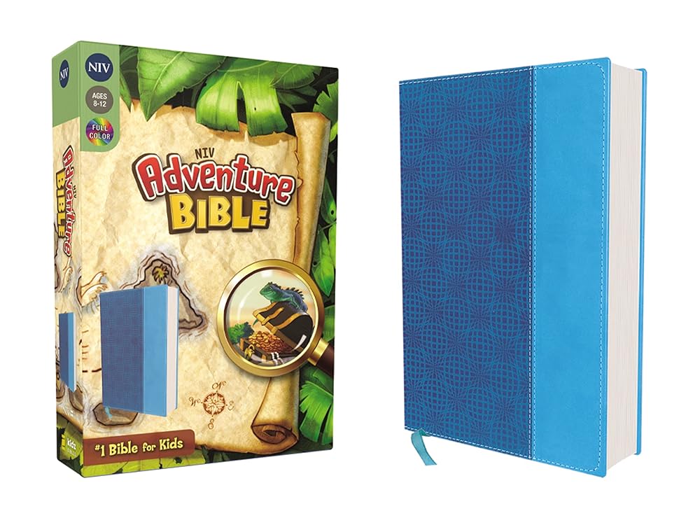 NIV, Adventure Bible, Leathersoft, Blue, Full Color cover image