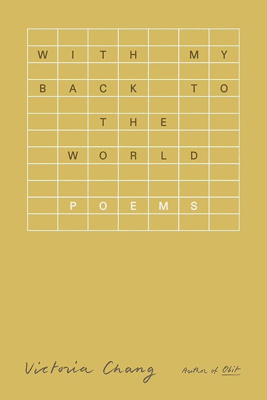With My Back to the World: Poems cover image