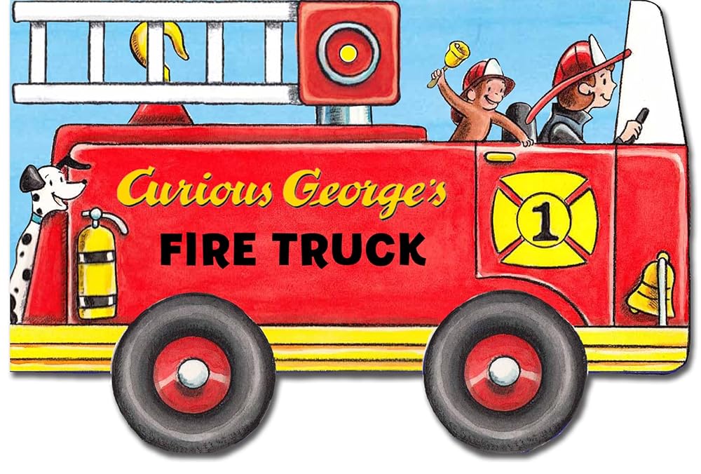 Curious George's Fire Truck (mini movers shaped board books) cover image