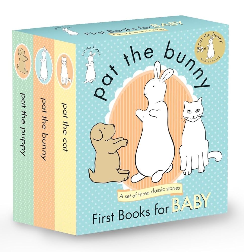 Pat the Bunny: First Books for Baby (Pat the Bunny): Pat the Bunny; Pat the Puppy; Pat the Cat (Touch-and-Feel) cover image