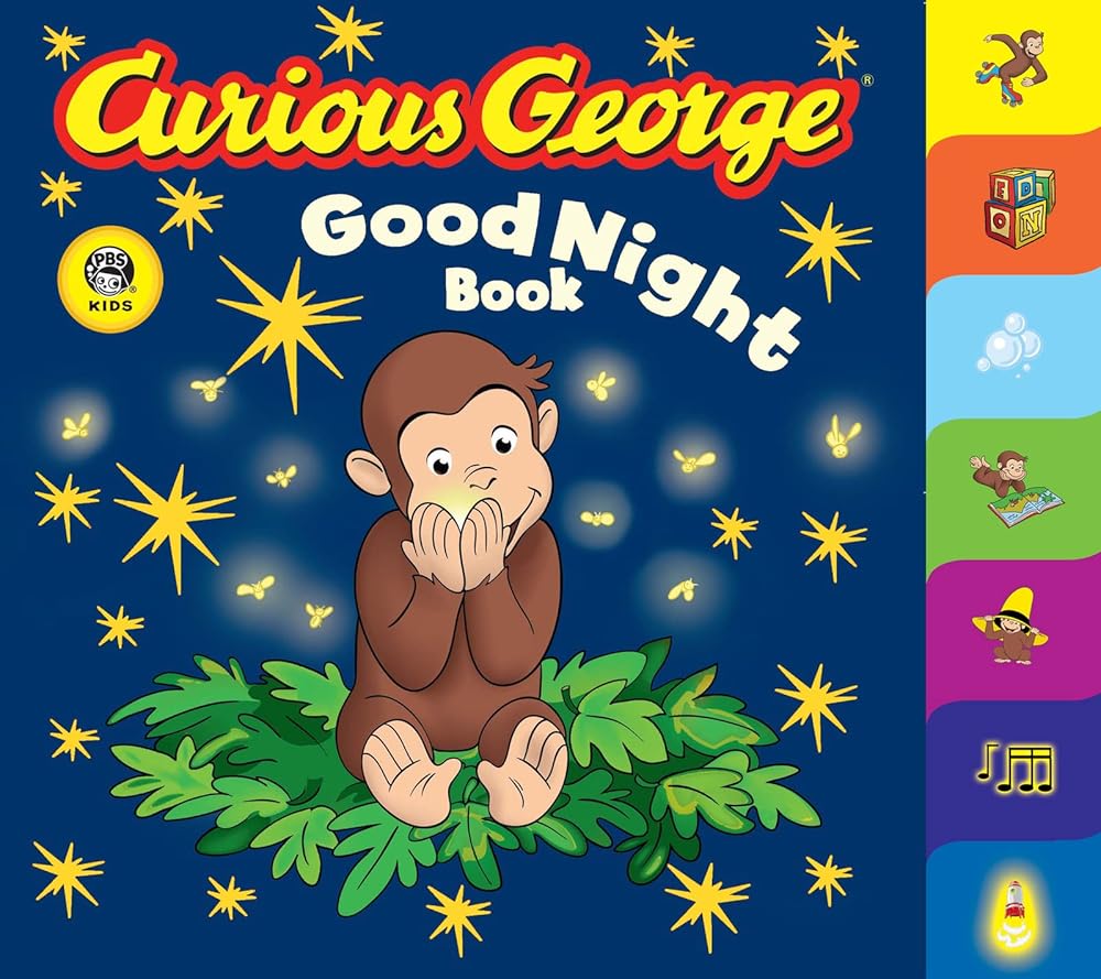 Curious George Good Night Book (CGTV Tabbed Board Book) cover image