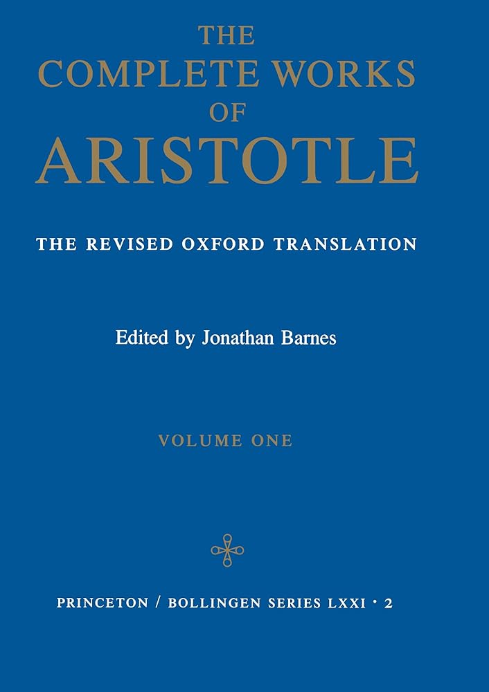 Complete Works of Aristotle, Vol. 1 cover image