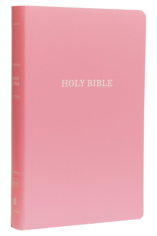 KJV Holy Bible: Gift and Award, Pink Leather-Look, Red Letter, Comfort Print: King James Version cover image