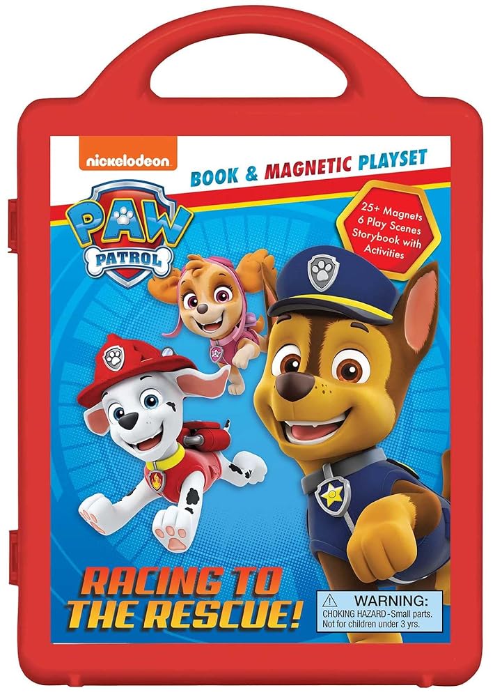 Nickelodeon PAW Patrol: Racing to the Rescue!: Book & Magnetic Play Set cover image
