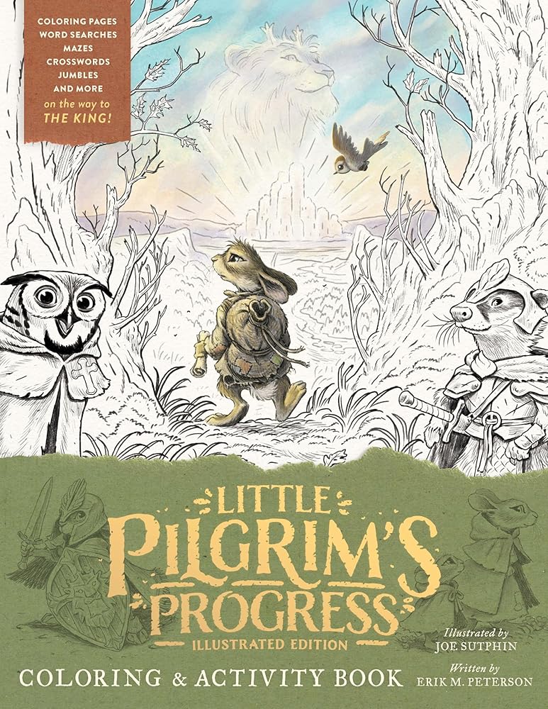 The Little Pilgrim's Progress Illustrated Edition Coloring and Activity Book cover image